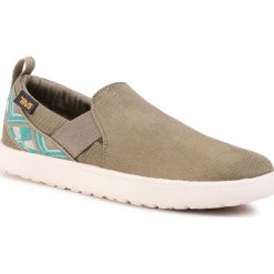 Tenisówki TEVA - Voya Slip On 1106870 Cbolv. Zielone półbuty damskie Teva, na co dzień, bez wzorów, z gumy, bez obcasa, na płaskiej podeszwie, bez zapięcia. Za 239,00 zł.