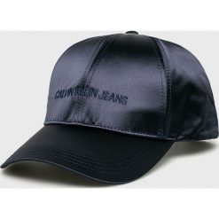 Calvin Klein Jeans - Czapka. Czarne czapki z daszkiem damskie Calvin Klein Jeans, z jeansu. Za 159,90 zł.