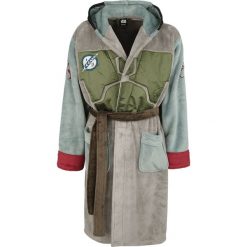 Star Wars Boba Fett Szlafrok wielokolorowy. Szare szlafroki męskie marki Star Wars, s, z aplikacjami. Za 164,90 zł.
