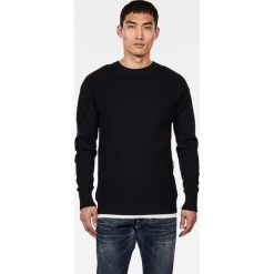 G-Star Raw - Sweter D15741.A878. Czarne swetry męskie G-Star RAW, s, bez wzorów, z bawełny, retro, z okrągłym kołnierzem, bez kaptura. Za 369,90 zł.