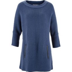 Swetry klasyczne damskie: Sweter strukturalny, rękawy 3/4, z kolekcji Maite Kelly bonprix indygo