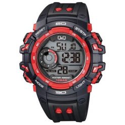 Zegarek Q&Q Męski M156-002 Dual Time czarny. Czarne zegarki męskie Q&Q. Za 135,00 zł.