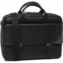 Torba na laptopa STRELLSON - Blackwall 4010002745 Black 900. Czarne torby męskie skórzane Strellson, bez wzorów, ze skóry. W wyprzedaży za 749,00 zł.