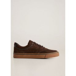 Mango Man - Buty PUXET. Pomarańczowe sneakersy męskie Mango Man, z okrągłym noskiem, na sznurówki. W wyprzedaży za 159,90 zł.