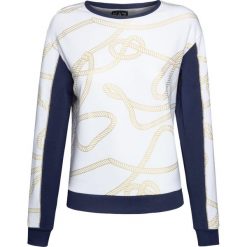 Bluza EA7 Emporio Armani Biały|Print. Białe bluzy damskie marki EA7 Emporio Armani, z bawełny. Za 511,00 zł.