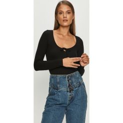 Tally Weijl - Longsleeve. Czarne bluzki damskie TALLY WEIJL, s, bez wzorów, z elastanu, casualowe, z okrągłym kołnierzem. Za 59,90 zł.