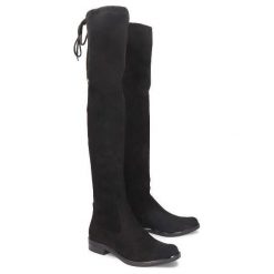 CAPRICE 25510-23 044 black stretch, kozaki damskie. Czarne kozaki damskie Caprice, bez obcasa, na obcasie, bez zapięcia. Za 269,90 zł.