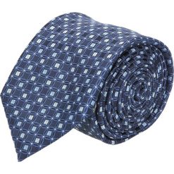 Krawaty męskie: krawat platinum granatowy classic 261