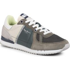 Sneakersy PEPE JEANS - Tinker Zero Ath PMS30612 Khaki Green 765. Zielone sneakersy męskie Pepe Jeans, na co dzień, bez wzorów, z jeansu, bez zapięcia. W wyprzedaży za 229,00 zł.