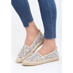 Beżowe Espadryle Openwork Meadow. Brązowe espadryle damskie Multu, bez wzorów, bez obcasa. Za 29,99 zł.