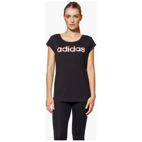 Adidas Koszulka Ss W Com T , czarny, rozmiar XS. Czarne koszulki damskie Adidas, s, bez wzorów, z bawełny, wizytowe, bez kołnierzyka. W wyprzedaży za 79,99 zł.