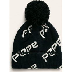 Pepe Jeans - Czapka Ona. Niebieskie czapki damskie Pepe Jeans, na zimę, bez wzorów, z jeansu. Za 119,90 zł.