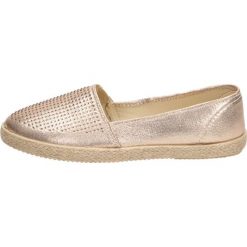 Złote espadryle damskie SABATINA ZH19-6. Żółte baleriny damskie Sabatina, bez wzorów, klasyczne, na wysokim obcasie, na obcasie. W wyprzedaży za 59,00 zł.