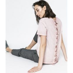 Medicine - Top Basic. Szare bluzki damskie marki MEDICINE, s, bez wzorów, z bawełny, casualowe, z okrągłym kołnierzem, z krótkim rękawem. W wyprzedaży za 19,90 zł.