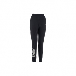 Spodnie dresowe Gym & Pilates 100 damskie. Czarne bryczesy damskie marki Puma, xl, z bawełny, na jogę i pilates. Za 149,99 zł.
