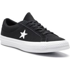 Tenisówki CONVERSE - One Star Ox 160600C Black/White/White. Czarne półbuty męskie Converse, bez wzorów, ze skóry, sportowe, bez zapięcia. W wyprzedaży za 199,00 zł.