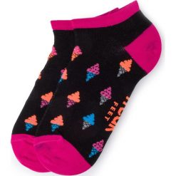 Skarpety Niskie Damskie FREAK FEET - SLOD-BFU Czarny Kolorowy. Czarne skarpetki damskie Freak Feet, bez wzorów, z elastanu. Za 15,00 zł.
