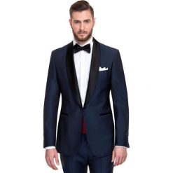 Marynarka ROBERTO GGGS900021. Czarne marynarki męskie Giacomo Conti, m, bez wzorów, z jedwabiu, eleganckie. Za 1599,00 zł.