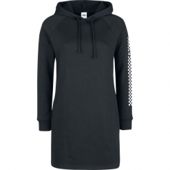 Vans Funday Hoodie Dress Bluza z kapturem damska czarny. Czarne bluzy rozpinane damskie Vans, l, z nadrukiem, z kapturem. Za 284,90 zł.