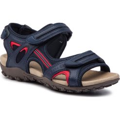 Sandały GEOX - D Sand.Strel B D9225B 05415 C4002 Navy. Niebieskie sandały chłopięce Geox, z materiału. Za 299,00 zł.