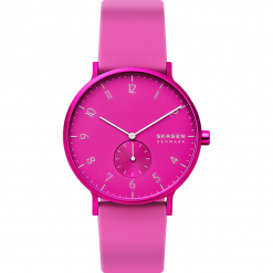 Zegarek SKAGEN - Aaren Kulor SKW6543 Pink Silicone/Pink. Różowe zegarki damskie Skagen. W wyprzedaży za 329,00 zł.