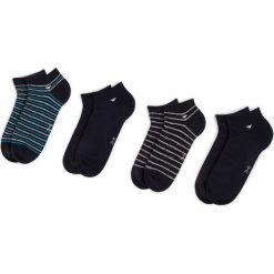 Zestaw 4 par niskich skarpet unisex TOM TAILOR - 90114 Dark Navy 545. Niebieskie skarpetki damskie Tom Tailor, bez wzorów, z elastanu. Za 45,00 zł.
