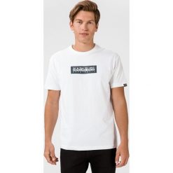 Napapijri Sox Box Koszulka Biały. Białe podkoszulki męskie Napapijri, l, z nadrukiem, z bawełny, z krótkim rękawem. Za 163,95 zł.