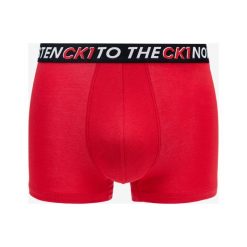 Calvin Klein Bokserki Czerwony. Czerwone bokserki męskie Calvin Klein, bez wzorów, z elastanu. Za 119,95 zł.