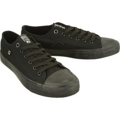 BIG STAR AA174009 czarny, półtrampki męskie. Czarne trampki męskie BIG STAR, bez wzorów, retro, na sznurówki. Za 89,90 zł.