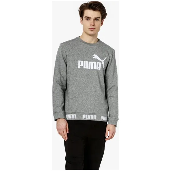 Puma Bluza Amplified Crew Tr , szary, rozmiar XL. Szare bluzy męskie Puma, s, bez wzorów, z bawełny, z kontrastowym kołnierzykiem, bez rękawów, bez kaptura. W wyprzedaży za 159,99 zł.