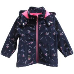 Topo Kurtka Softshell Dziewczęca 104 Niebieska. Niebieskie kurtki dziewczęce marki Topo, w kolorowe wzory, z polaru. Za 149,00 zł.