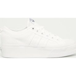 Adidas Originals - Tenisówki Nizza Platform W. Białe trampki i tenisówki damskie adidas Originals, bez wzorów, z gumy, na sznurówki. Za 269,90 zł.