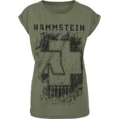 Rammstein 6 Herzen Koszulka damska oliwkowy. Zielone bralety Rammstein, xl. Za 99,90 zł.