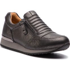 Sneakersy CAPRICE - 9-24605-21 Dk Grey Met. 202. Szare półbuty damskie Caprice, ze skóry. W wyprzedaży za 219,00 zł.