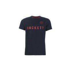 T-shirty z krótkim rękawem Hackett HM500365-595. Niebieskie t-shirty męskie Hackett, s, bez wzorów, bez kołnierzyka, krótkie. Za 211,70 zł.