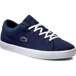 Półbuty LACOSTE - Straightset 116 2 Caw 7-31CAW0117003 Navy. Niebieskie creepersy damskie Lacoste, z materiału, na płaskiej podeszwie. W wyprzedaży za 269,00 zł.