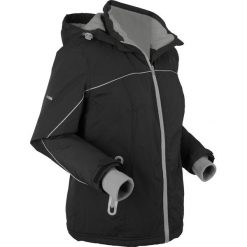 Kurtka funkcyjna outdoorowa, ocieplana bonprix czarny. Czarne kurtki damskie bonprix, s, w paski. Za 109,99 zł.