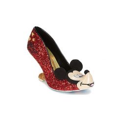 Czółenka Irregular Choice OH BOY!. Czerwone czółenka damskie Irregular Choice, bez wzorów, bez obcasa. Za 615,20 zł.