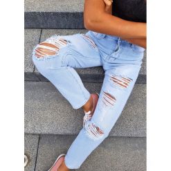 Spodnie Osho Jeans Blue XS. Czarne spodnie damskie LIGARI JEANS, s, z elastanu. Za 109,99 zł.