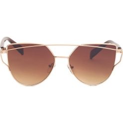 Brązowe Okulary Resiliency. Pomarańczowe okulary przeciwsłoneczne damskie Born2be. Za 49,99 zł.