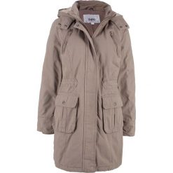 Parka bawełniana ocieplana bonprix brunatny. Pomarańczowe kurtki damskie marki bonprix, bez wzorów, z bawełny, bez kaptura. Za 124,99 zł.