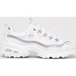Skechers - Buty. Szare buty sportowe damskie Skechers, z materiału. W wyprzedaży za 259,90 zł.