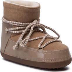 Buty INUIKII - Boot 70101-77 Felt Beige. Brązowe kozaki damskie Inuikii, z wełny, bez zapięcia. W wyprzedaży za 769,00 zł.