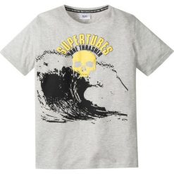 T-shirty chłopięce: T-shirt z neonowym nadrukiem bonprix jasnoszary melanż z nadrukiem