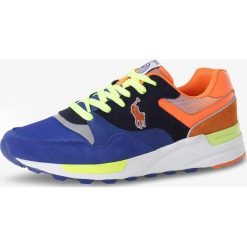 Polo Ralph Lauren - Tenisówki męskie z dodatkiem skóry, niebieski. Niebieskie trampki męskie Polo Ralph Lauren, bez wzorów, ze skóry, bez zapięcia. Za 629,95 zł.