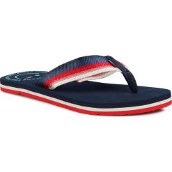 Japonki TOMMY JEANS - Wmn Sustainable Beach Sandal EN0EN00921 Twilight Navy C87. Niebieskie klapki damskie Tommy Jeans, bez wzorów, z jeansu, bez obcasa. Za 159,00 zł.