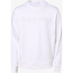 Calvin Klein - Męska bluza nierozpinana, biały. Białe bluzy męskie Calvin Klein, m, z haftami, z bawełny, bez kołnierzyka, bez rękawów, bez kaptura. Za 379,95 zł.