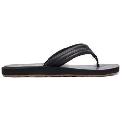 Quiksilver Sandały męskie Carver Nubuck stałe Black AQYL100623-SBKM (rozmiar 46). Czarne sandały męskie Quiksilver, z nubiku, bez zapięcia. W wyprzedaży za 125,00 zł.