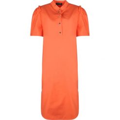 Twinset Sukienka. Sukienki damskie Twin Set, bez wzorów, z tkaniny, bez kołnierzyka, z krótkim rękawem, krótkie, mini. Za 479,00 zł.