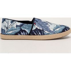 Tommy Hilfiger - Espadryle. Niebieskie espadryle męskie TOMMY HILFIGER, bez wzorów, z gumy. Za 249,90 zł.